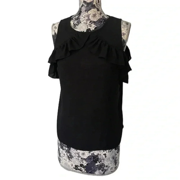 ✨2 for $15 IVANKA TRUMP COLD SHOULDER BLOUSE✨ - Picture 2 of 8